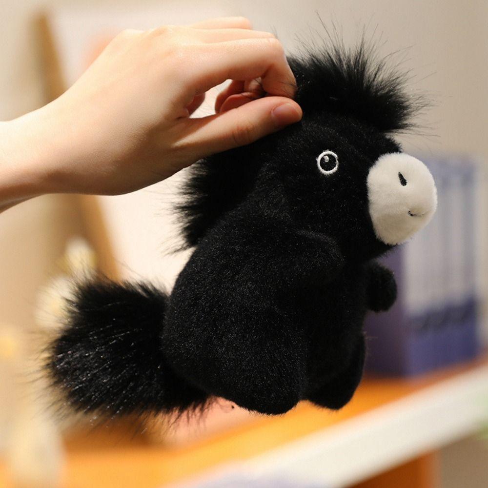 Мягкая игрушка симуляция лошади Плюшевые игрушки симуляция лошади Рогатая овца Плюшевая кукла Подарок на день рождения