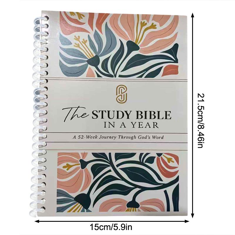 Библия за год 52-недельное исследование для женщин – Спиральный переплет Ежедневное чтение Писания и руководство для размышлений