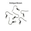 100pcs/lot 20*17mm 10 Color Iron Bead Charms Earring Wires With Ear Hook Earrings Clasp Findings Supplies For Jewelry Making DIY