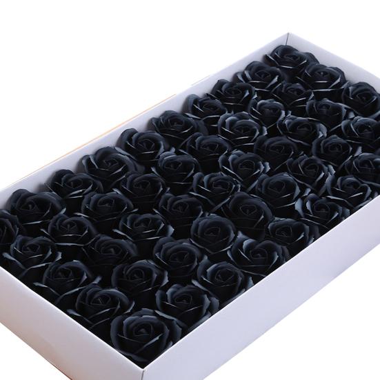 50 шт. 3-слойное мыло с ароматом розы, цветок, подарок на Рождество, День святого Валентина, день рождения