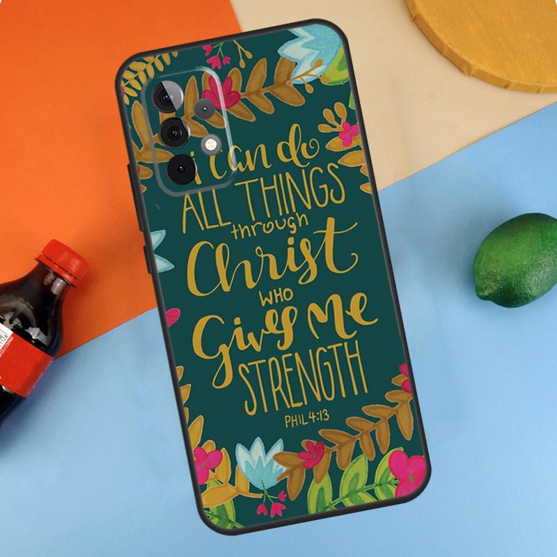 Библия Филиппийцам Иисус Христос Чехол Для Samsung Galaxy A13 A53 A16 A26 A36 A56 A12 A22 A32 A52 A06 A54 A34 A14 A15 A35 A55
