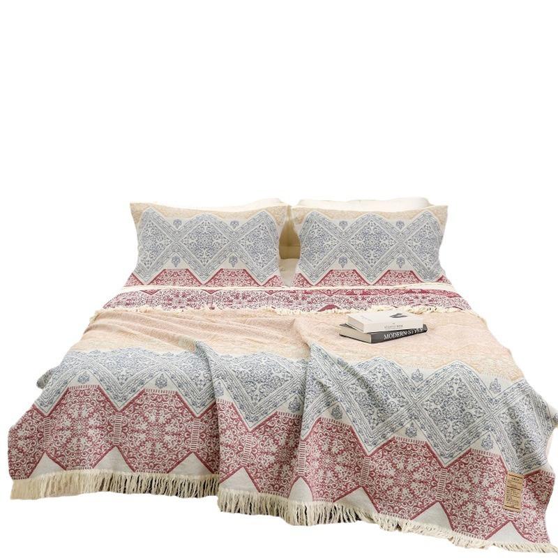 Летний плед из высококачественной хлопковой марли, покрывало для кондиционера, офисный плед для перерыва на обед, мягкое диванное полотенце для дома