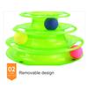 3 Layer Interactive and Stimulating Cat Turntable Toy with Caged Mouse Ball