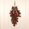 Christmas Red Fruit Lattice Knot Decoration Fascia Santa Claus Bedroom Hangings Lintel Festive Party Home Decor Accessories
