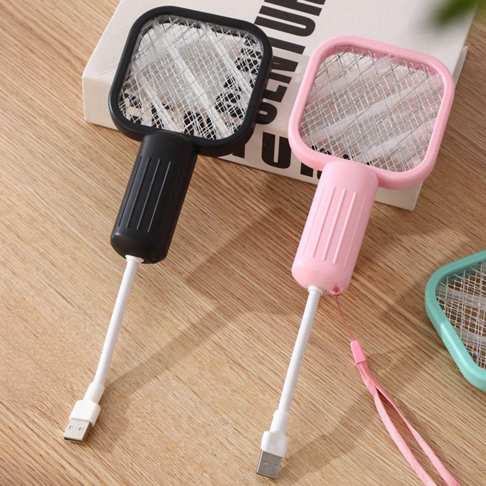 Mini Insect Racket UV Light Fly Bug Zapper Pest Control Physical Mosquito Trap Racket Camping