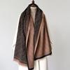 2024 Autumn/Winter New Thickened Cashmere Versatile Warm Scarf Air Conditioning Blanket With Large Size Shawl Windproof