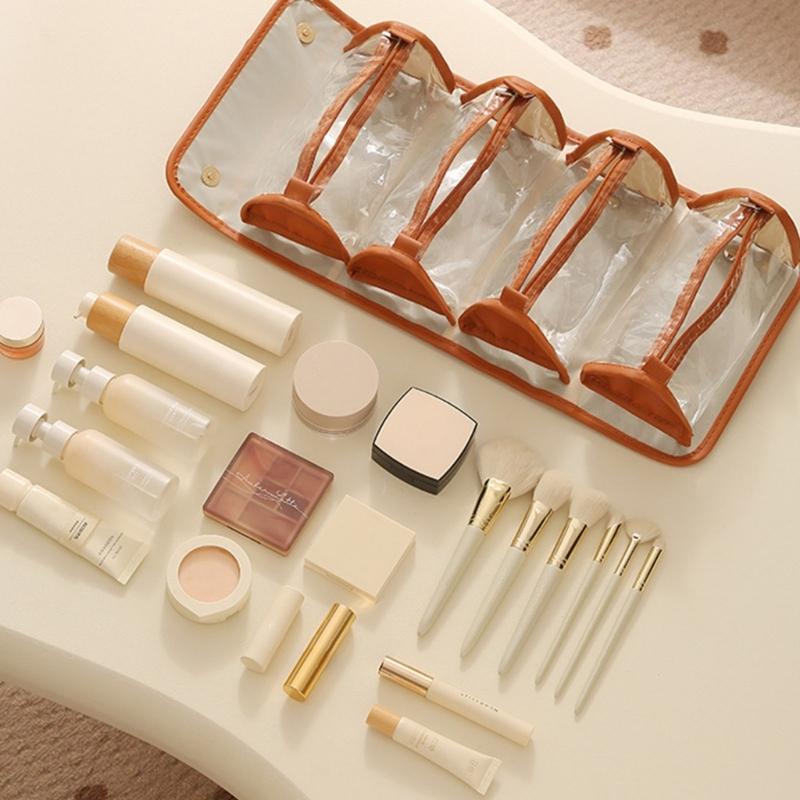 Портативные сумки-органайзеры большой емкости для косметики и туалетных принадлежностей со съемными перегородками и из ПВХ