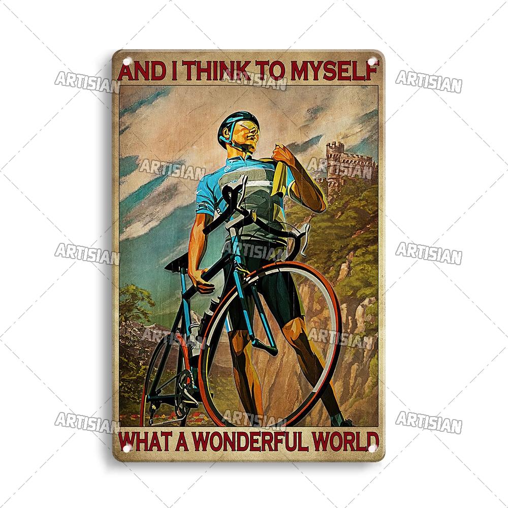Художественная велосипедная жестяная вывеска, декоративная табличка для велосипеда, спортивный металлический плакат, Настенный декор, гараж, бар, паб, клуб, отель, кафе, кухня