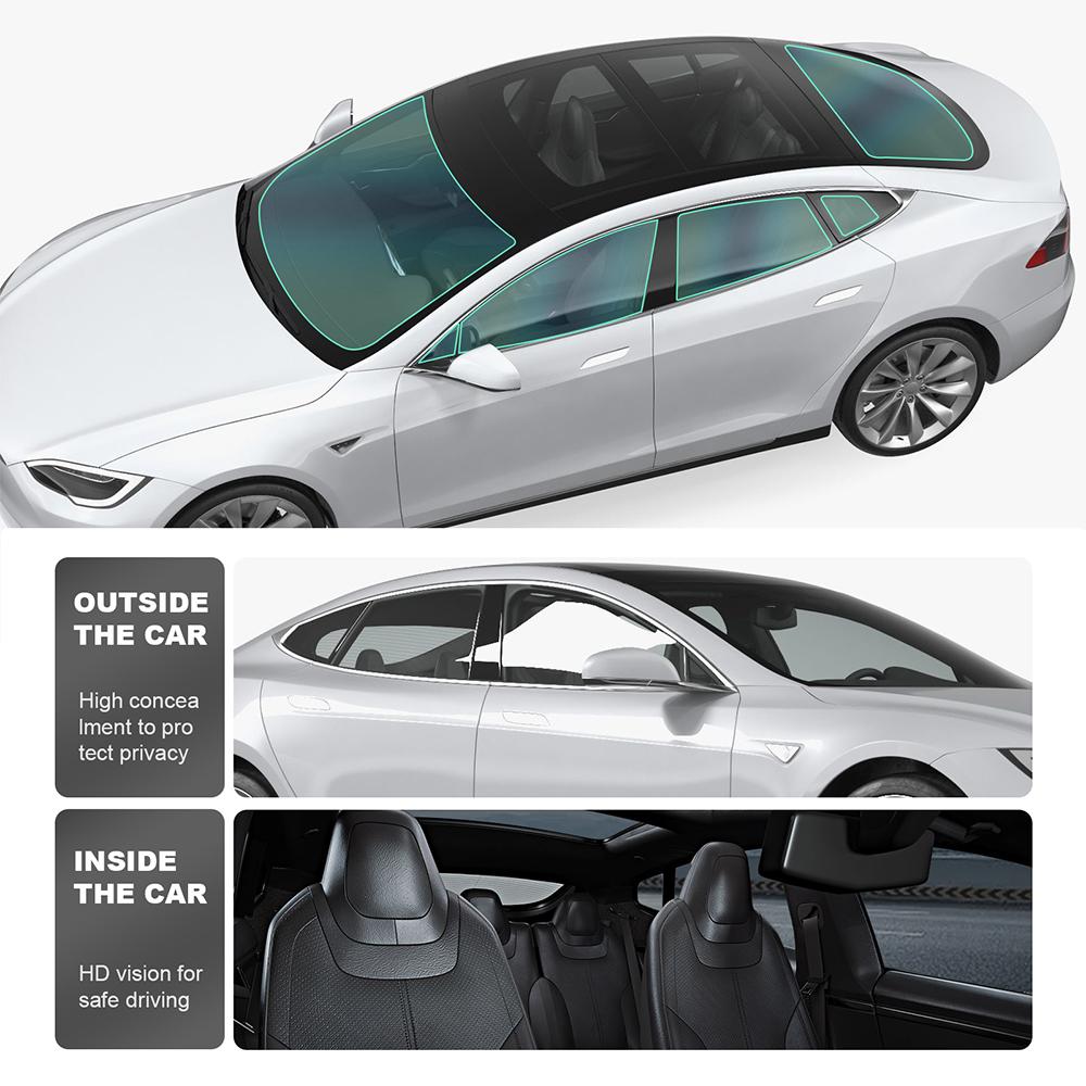 Солнцезащитная УФ-пленка Летняя Тонировочная Пленка Для Tesla Model S 2014 2015 2016 2017 2018 2019 Автомобильные Аксессуары для Передних Задних Боковых Стекол