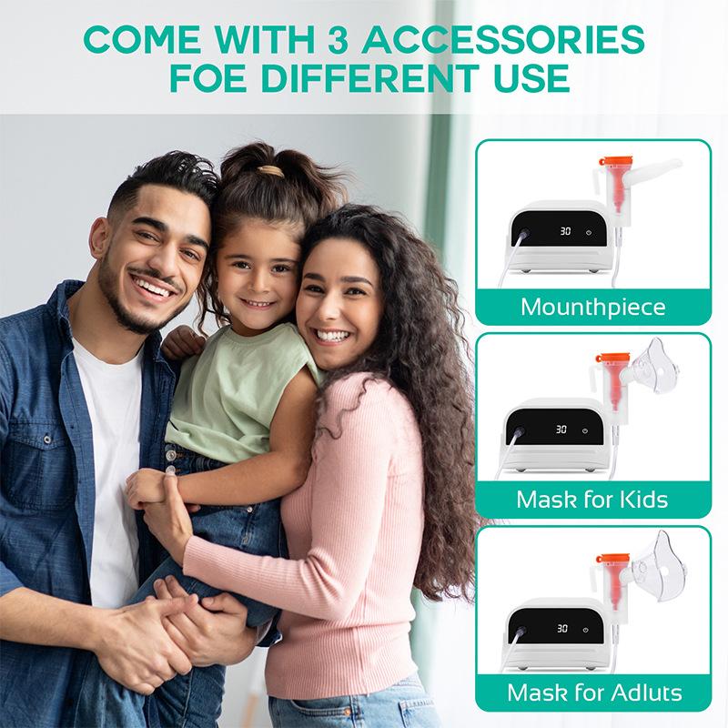 Цифровой дисплей компрессионного распылителя, детский и взрослый бытовой распылитель, функция таймера