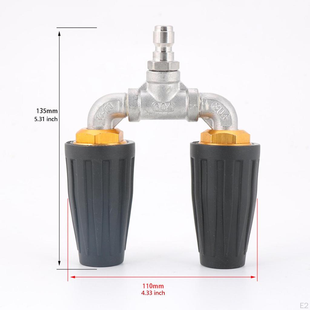 1/4 Inch Quick Connect Nozzle for Pressure Washer with Rotating Function Garden and Floor Use