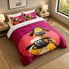 3Pcs Bedding SetSheep Soft Bed Sheet and Two Pillowcases Home Bedroom Decor