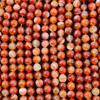 Агат с красной полосой, бусины в полоску, круглые свободные бусины из цветных драгоценных камней, размер 6 мм, 8 мм, 10 мм. Прядь 14–15 дюймов.