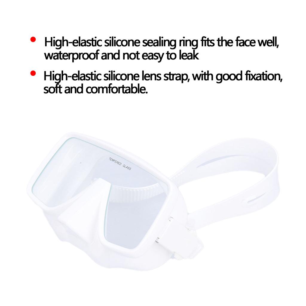 Diving Goggles AntiFog Silicone Underwater Goggles Tempered Glass Lens Swimming Glasses