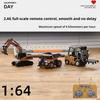 Серия для рабочего стола 1:64 Мини-Машинка на Радиоуправлении Серия Строительная Техника Полномасштабный Экскаватор Самосвал Погрузчик Радиоуправляемая Игрушка