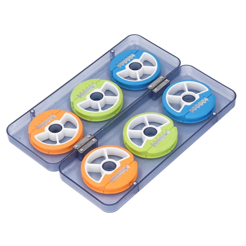 Держатели для хранения лески 6 шт. Многофункциональные портативные пенопластовые катушки Чехол-держатель для лесок, крючков и грузил