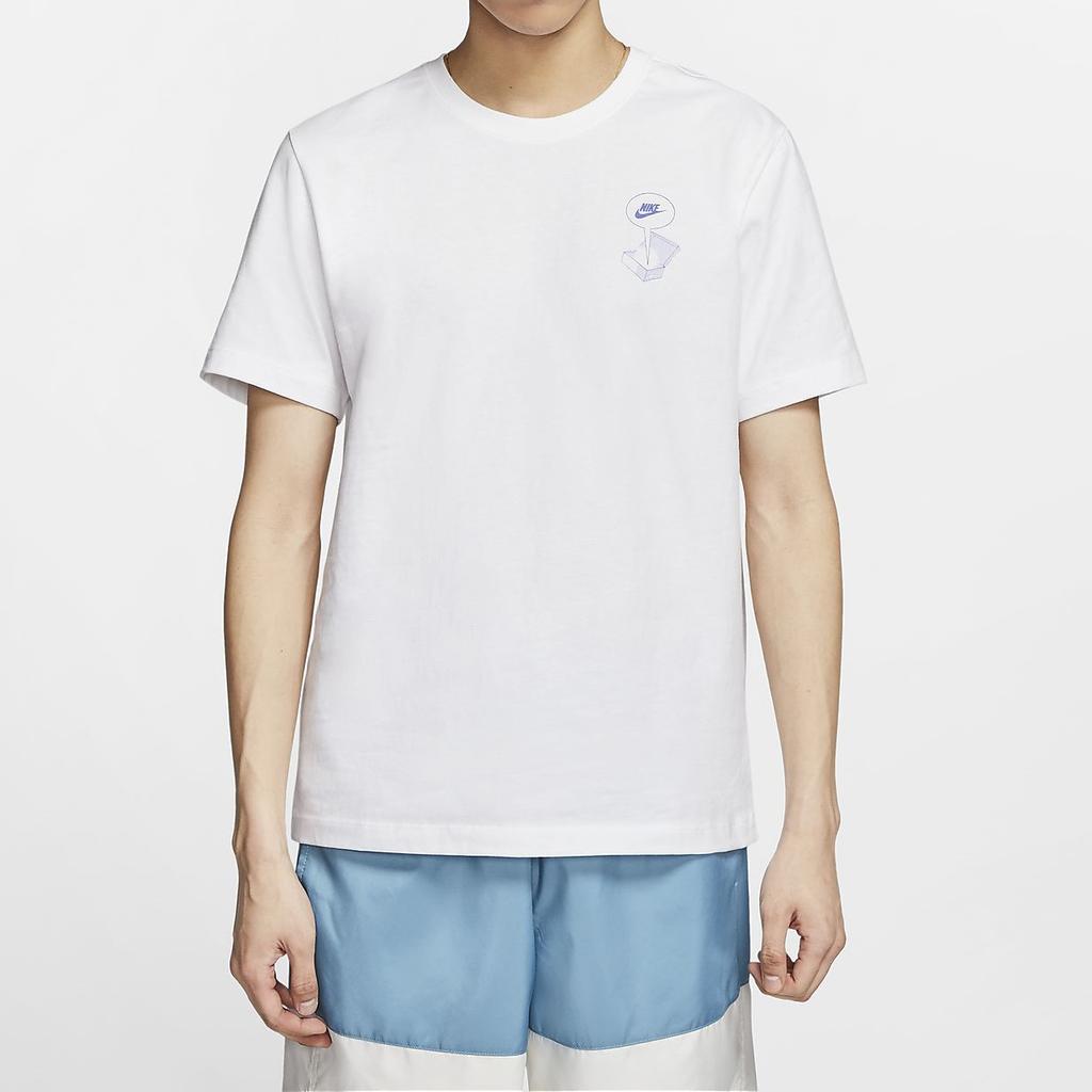 Nike Shoebox Print Short-Sleeve T-Shirt Men Tops White CT6869-100