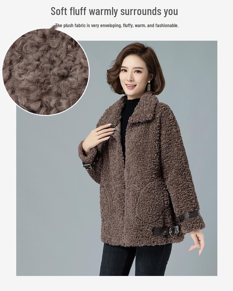 Стильная женская дубленка 2024 года - Универсальная куртка из овчины для осени и зимы