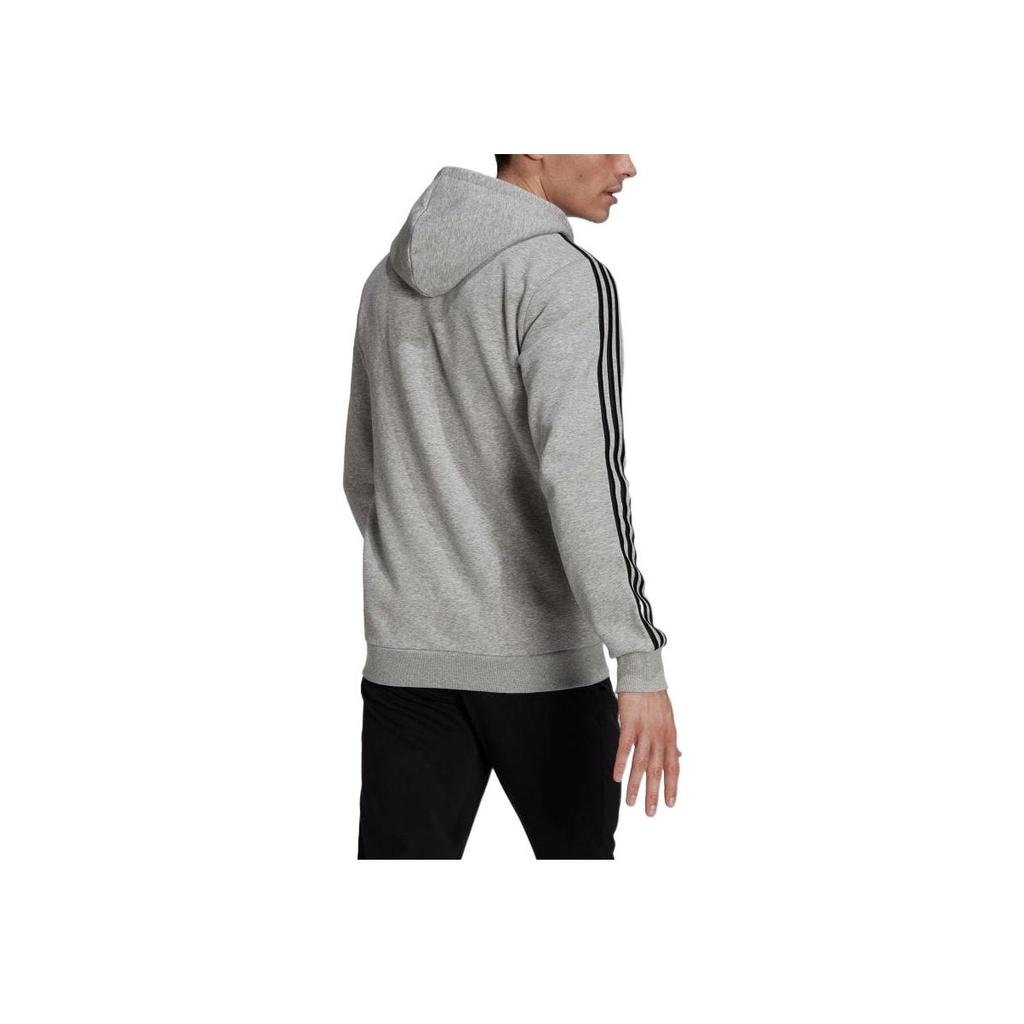 adidas Мужская куртка с капюшоном и длинным рукавом, накидка с логотипом, серая HB0041