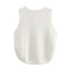 Fashion Style 2024 Summer New Women's Clothing Stylish Easiest for Match Side Button Knitting Vest 9598133