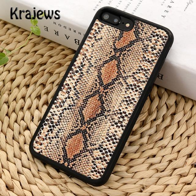 Krajews текстура змеиной кожи, модный чехол для телефона для iPhone 14 6s 7 8 plus X XR XS 11 12 13 pro max Samsung S21 S22ultra Plus