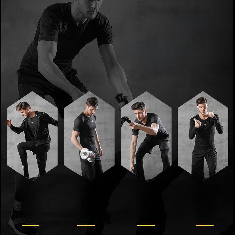 Мужские весенне-летние фитнес-тайтсы и спортивный костюм 2021 года для бега, тренажерного зала и баскетбола