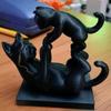 3D Print Parent Child Cat Statue Minimalist Cat Desktop Ornament  Gift for Cat Lovers