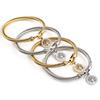 European And American Life Tree Horseshoe Bracelet Women Summer Fashion Titanium Steel 18k Gold Diamond Bracelet