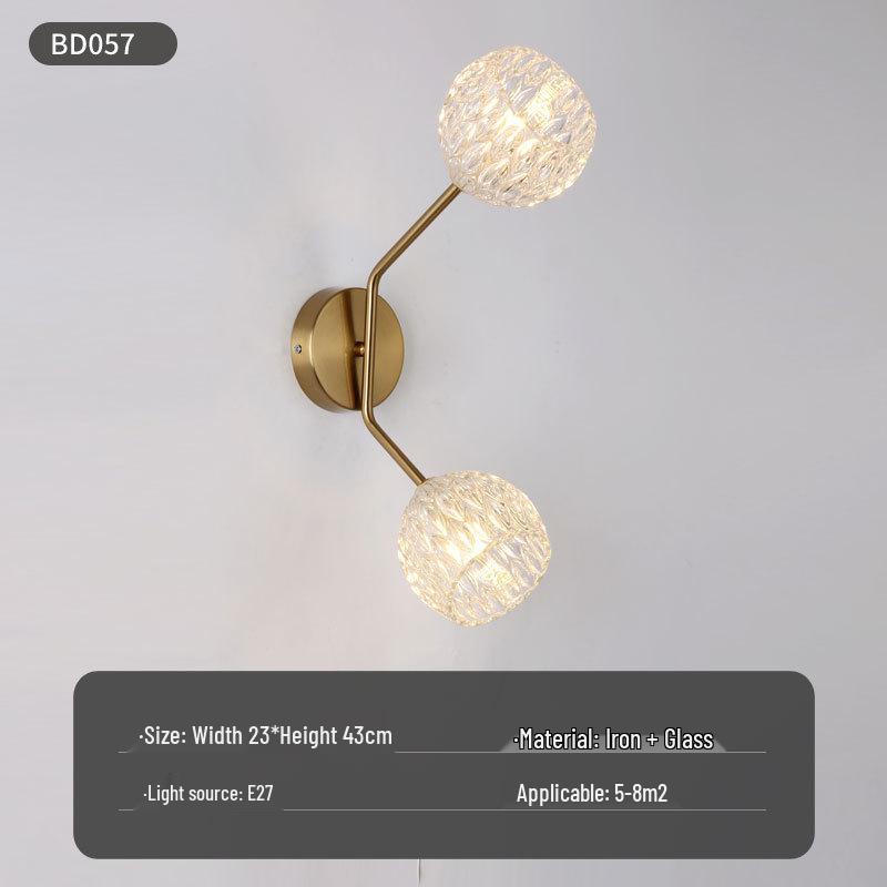 Modern Nordic LED Wall Lamp for Bedroom and Living Spaces