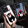 Kumamon For IPhone 17 Pro Max 16 15 14 13 12 11 Plus Black Soft Phone Cover