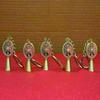 Nautical Brass Telegraph Key Chain Vintage Ship Engine Room Telegraph Lot Of 5