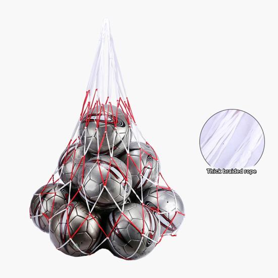 Очень большая сетчатая сумка для мячей, сумка для футбольных мячей с затягивающимся шнурком, прочный спортивный сетчатый мешок, сумка для хранения мячей