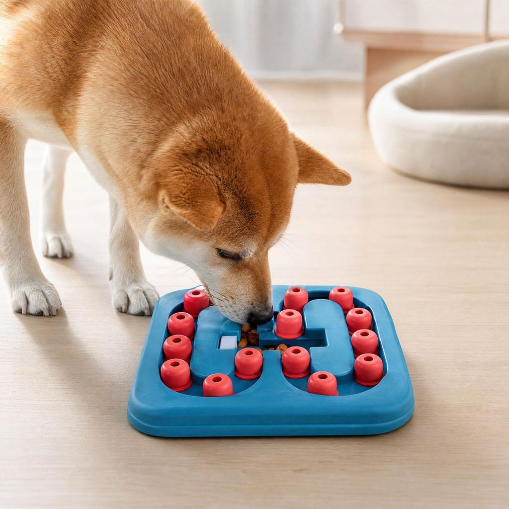 Dog Puzzle Toy Feeder and Slow Feeder Bowl, Interactive Training Dog Bowl for and Small Dogs, Design Pet Supplies