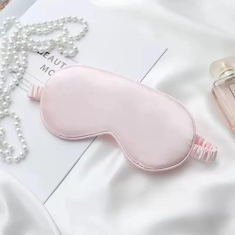 Imitated Silk Eye Patch Shading Sleep Eye Mask Eyepatch Travel Relax Cover Eyeshade Health Sleeping Shield Soft Eye Care Tools