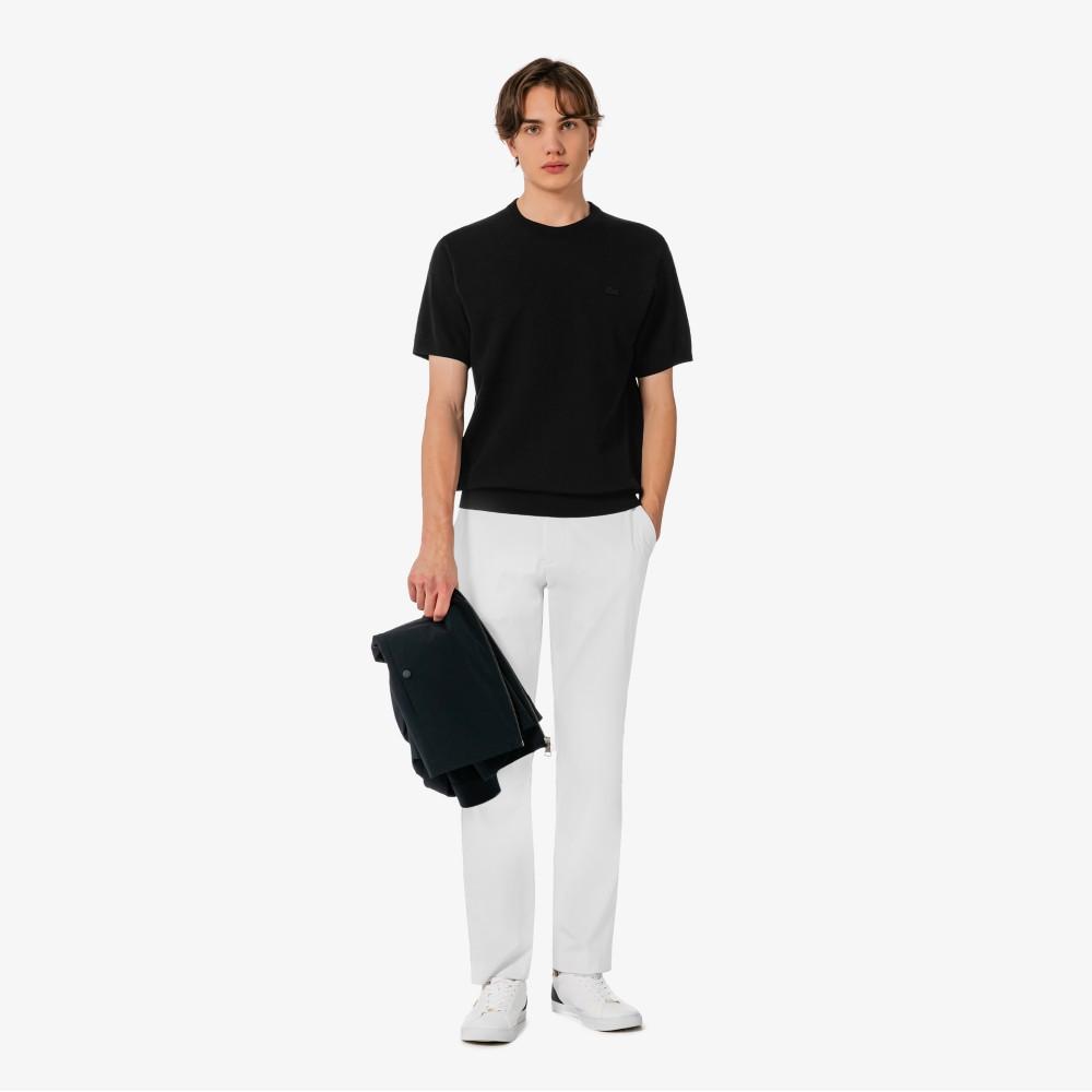 [lacoste] Men's Solid Short Sleeve Crewneck Pullover AH324E-56G031