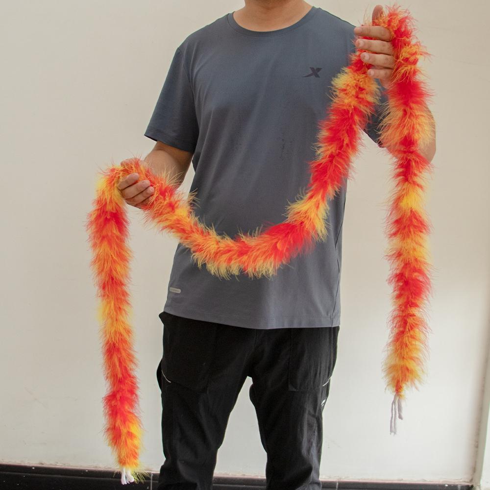 2Meters Colorful Marabou Turkey Feathers Boa 20G High Quality Plumes Shawl For Home Party Wedding Dress Decoration Feather Scarf