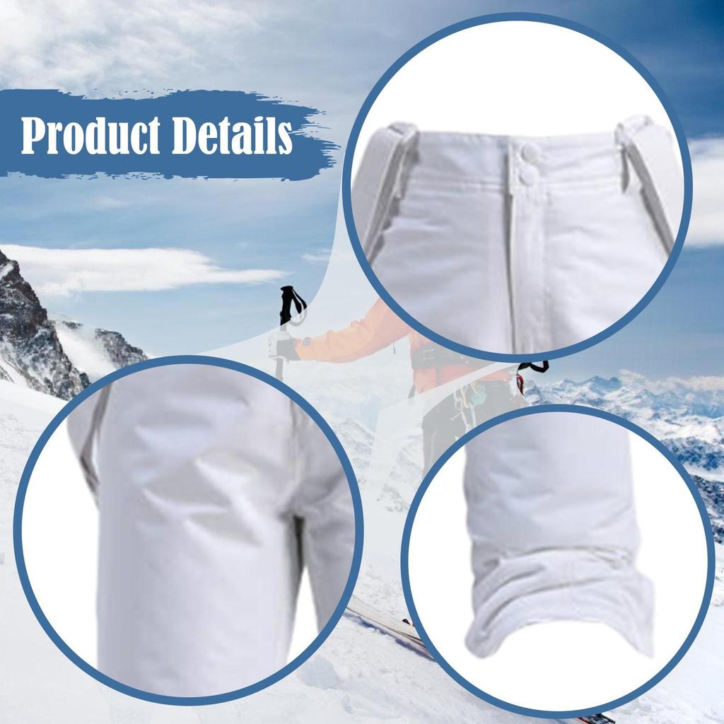Snowboard Pants Ski Bib Lightweight Full Length Snowboard Sled Skiing Insulated Ripstop Outdoor Water Resistant Skiing Pants