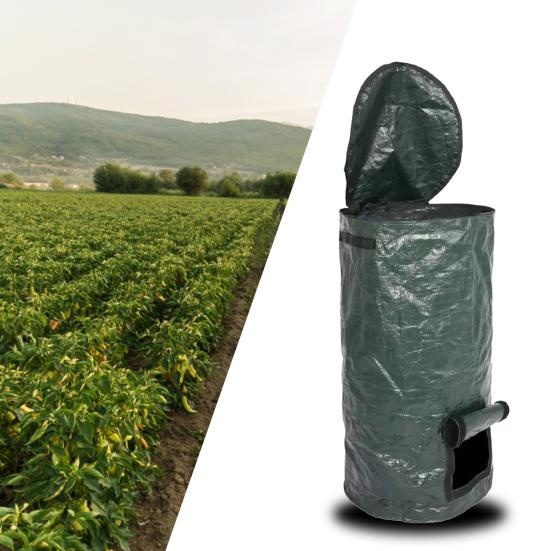 Мешок для мусора в виде листьев, большой емкости, водонепроницаемый полиэтиленовый материал, мешок для органического компоста, очень большой сверхмощный мусорный бак, садовые принадлежности