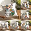 Cool Digital Design Pillow Case Home Living Room Decoration Linen Pillow Cases Cushion Cover