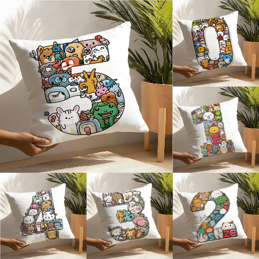 Cool Digital Design Pillow Case Home Living Room Decoration Linen Pillow Cases Cushion Cover