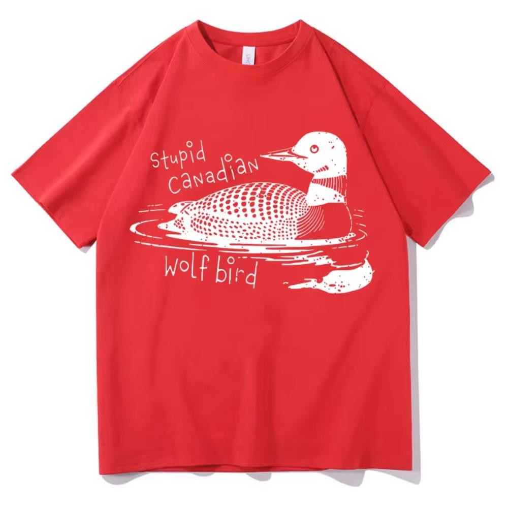 Heated Rivalry Funny Meme Graphic T Shirt Men Women Stupid Canadian Bird T Shirts Pop Casual Humor summer Streetwear
