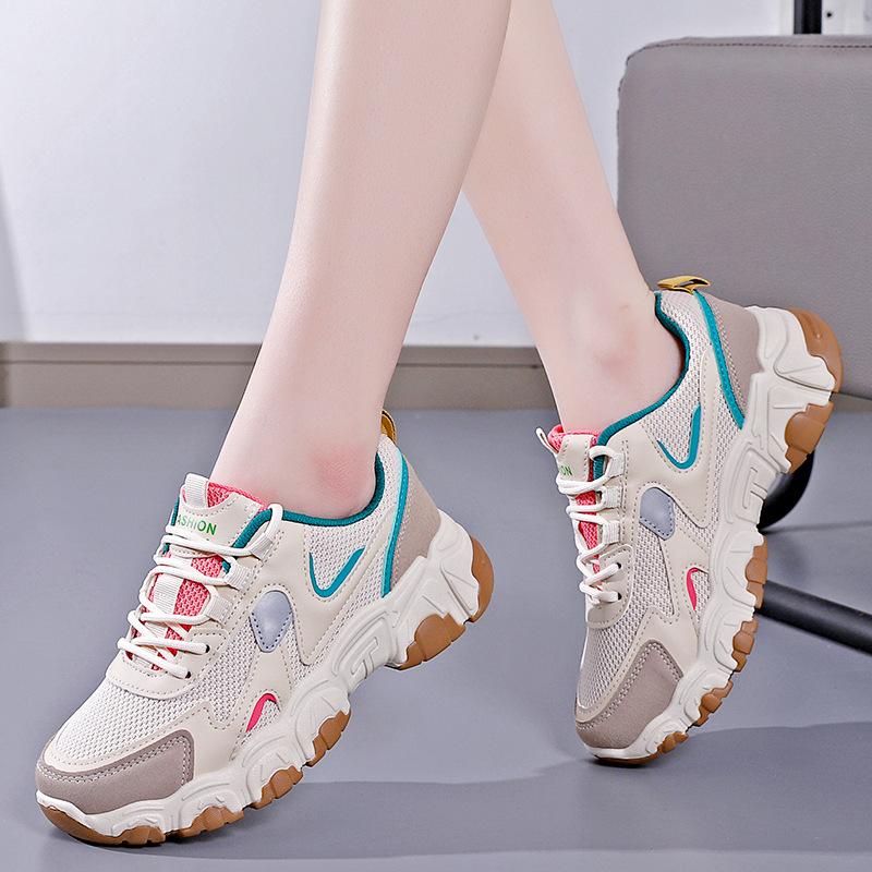 Old Daddy Shoes Женские весенние кроссовки 2023 г. Новые кроссовки Joker Студентки Уличные повседневные кроссовки.