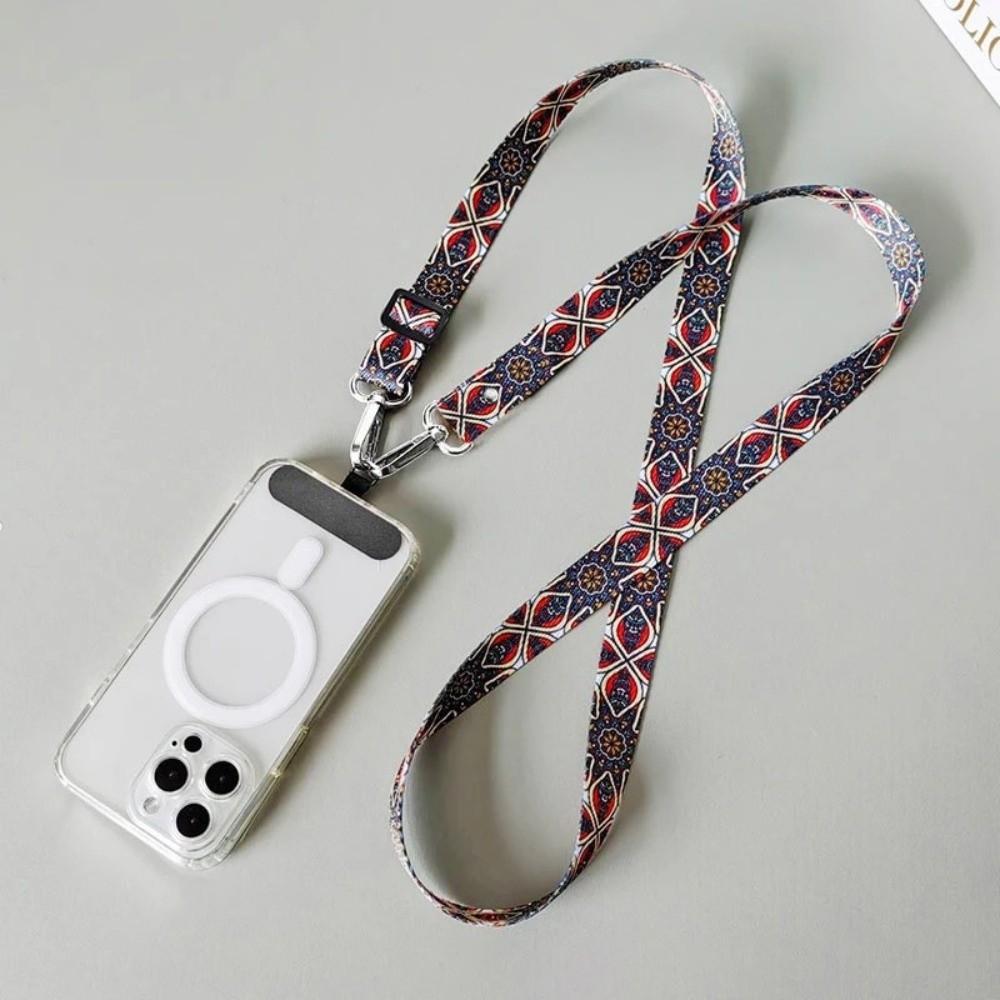 Adjustable Mobile Phone Lanyard With Gasket Hanging Cord Fashion Crossbody Neck Strap