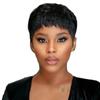 European and American Fashion Wig Short Hair Female African Black Short Hair Chemical Fiber Mechanism Headgear
