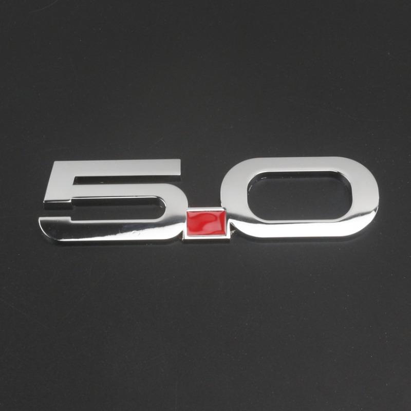 Applicable to GT car logo, tail label, metal 5.0 displacement standard, commemorative edition, side label, leaf plate label, upgrade label