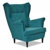 ARI Scandinavian Family Furniture Wing Chair Turquoise Sea Green Intensive
