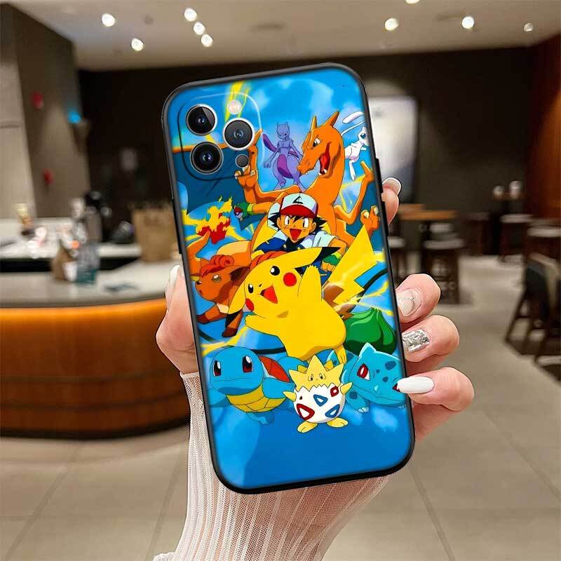 Милый чехол для телефона Pokemon для Samsung S20 S21 S21S S22 S23 S24 FE Ultra Plus Lite F06 F16 M06 M16 M56 A07 A17 A36 A37 A55 A57
