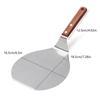 Stainless Steel Pizza Spatula Round Pizza Paddle Cake Lifter Transfer Tray Shovel for Baking Homemade Pizza and Bread or Cheese