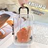 Transparent Hair Accessories and Jewelry Organizer Trolley Case