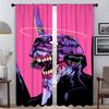 E-EvangelionS Curtains for Living Room Curtain for Room 2 Panel Shades Home Interior Curtains Partition Halloween Decoration